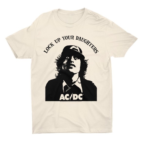 Lock Up Your Daughters Featuring Angus Young Design Shirt - Picture 1 of 4